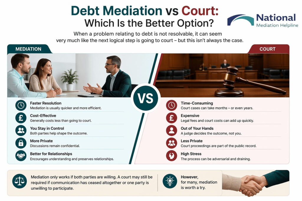 Debt Mediation vs Court: Which Is the Better Option Bracknell
