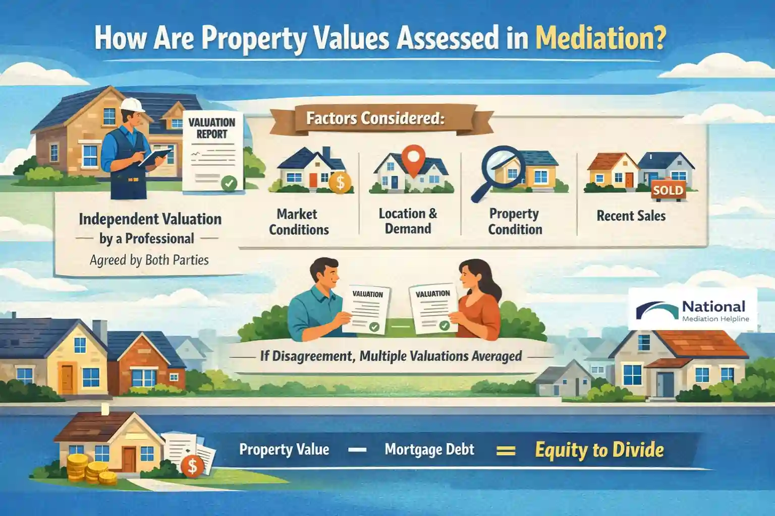 How Are Property Values Assessed in Mediation Bracknell?