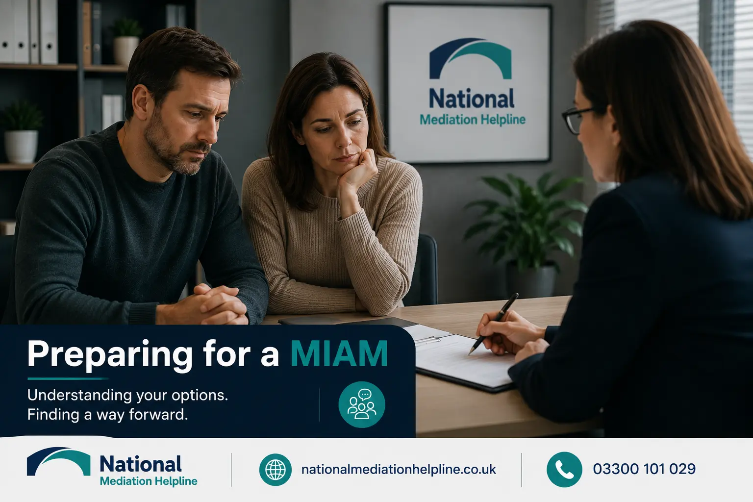 How to prepare for a miam in Bracknell Preparing for a MIAM. An image explaining how to prepare yourself emotionally and rationally for the first miam appointment